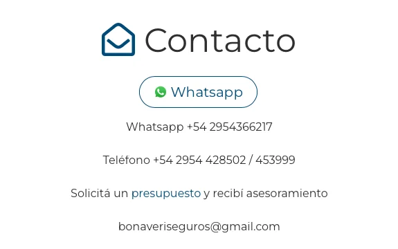 Información de contacto