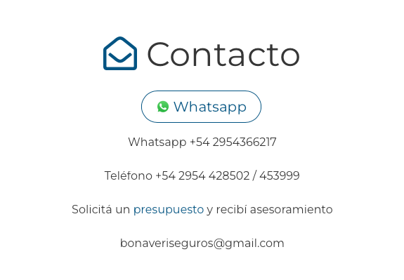 Información de contacto