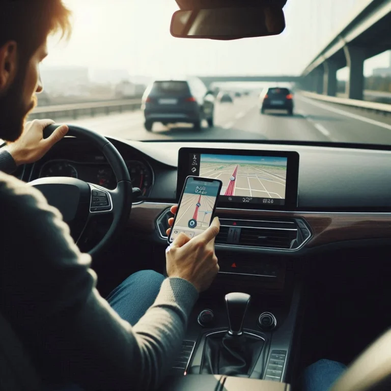 Imágen ilustrativa sobre el uso de celulares y tecnología al volante