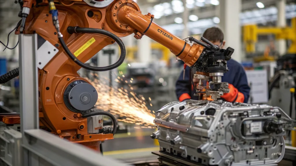 Balance Automotor Argentino 2025 - Línea de producción automatizada de motores en la planta de Ford Argentina, General Pacheco.