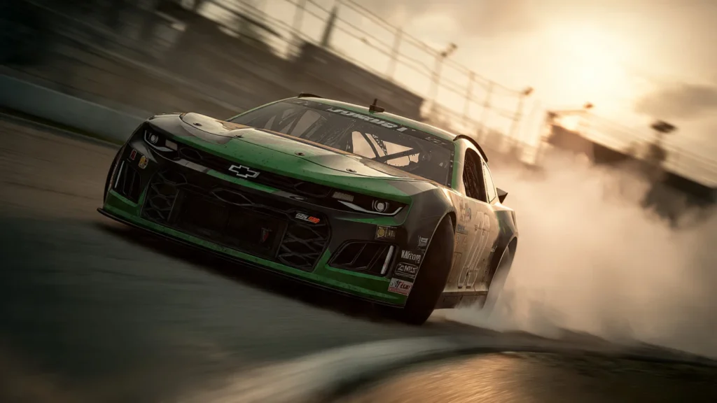 el-campeonato-de-turismo-carretera-se-define-02 Agustín Canapino corrigiendo la trayectoria de su Chevrolet Camaro por falta de carga aerodinámica en una curva rápida.