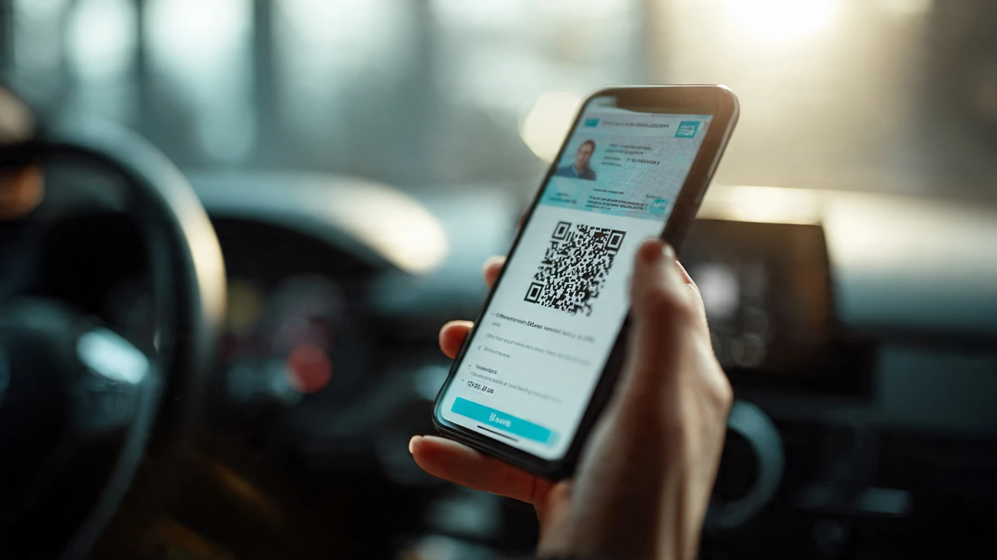 Aplicación móvil mostrando la nueva licencia de conducir digital sin vencimiento en Argentina según la ley 2025-2026.
