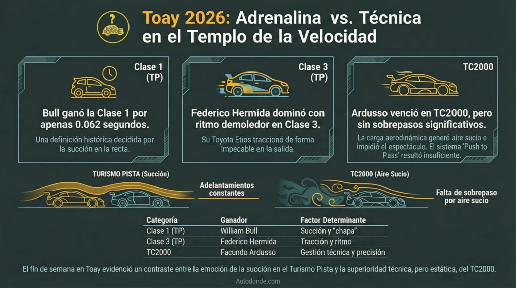 00 Infogrtafia TC Pista y TC2000 toay Infografía de lo que fué el fin de semana de carreras en Toay - La Pampa