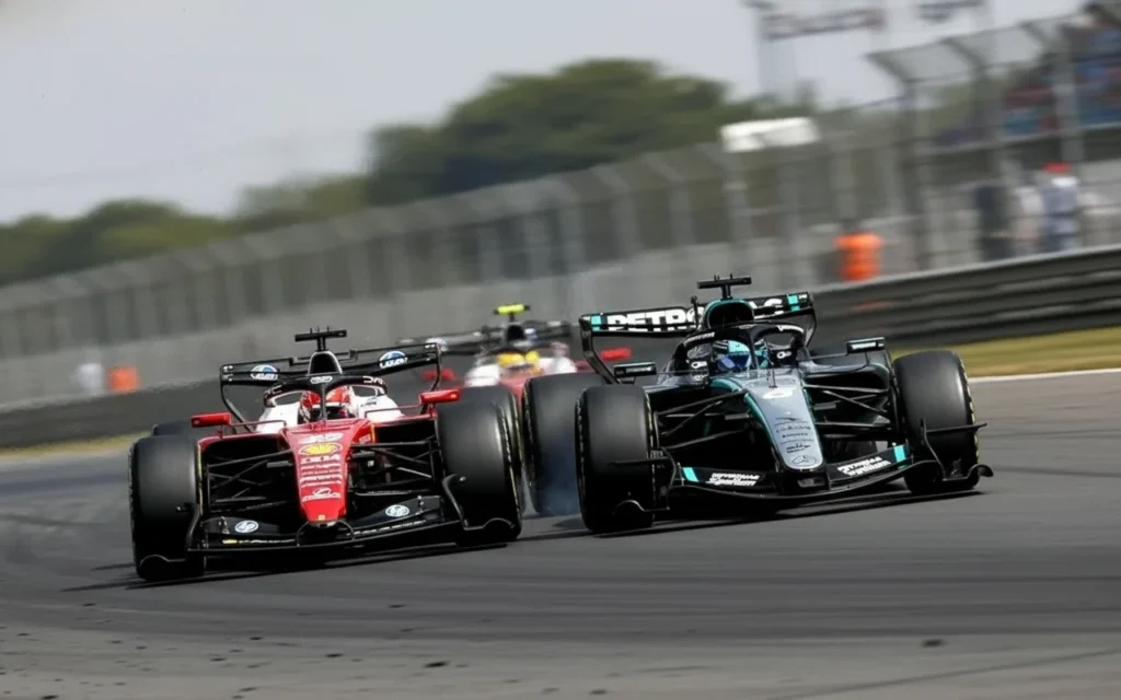 Los Ferraris no pudieron con la eficiencia de los Mercedes pero Hamilto consiguio su primer podio con los de rojo.