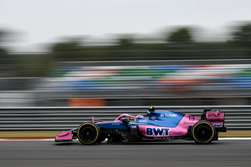 Franco Colapinto manejando el Alpine A526 en el GP de China 2026 donde terminó P10.