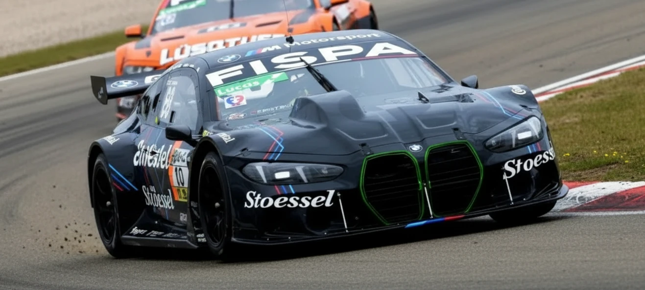Julián Santero pilotando el BMW M4 del Fispa Corse en el autódromo de Viedma 2026.