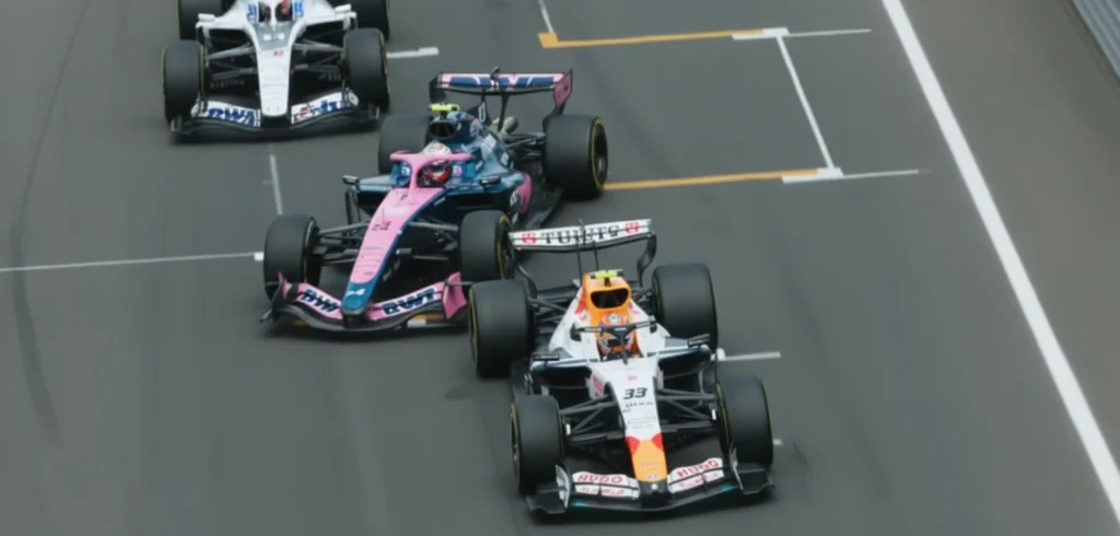 La gran salvada de Franco Colapinto esquivando a Lawson, el piloto de Racing Bull, en la largada del Gran Premio de Australia.