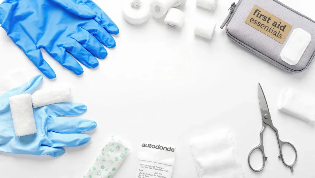 Elementos esenciales de un botiquín de primeros auxilios para auto y Protocolo PAS de emergencia.