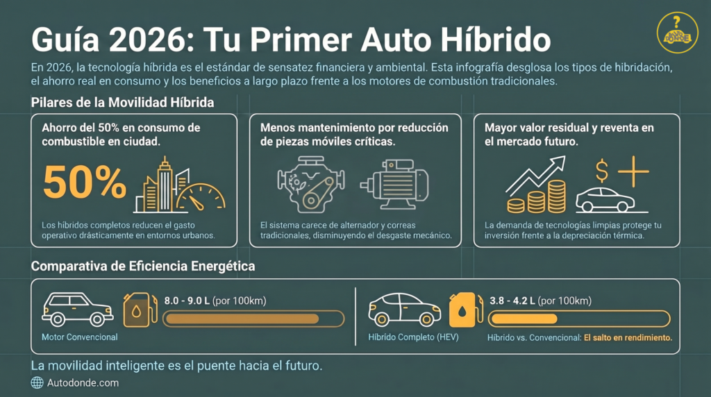 infografia sobre Comprar tu primer auto hibrido