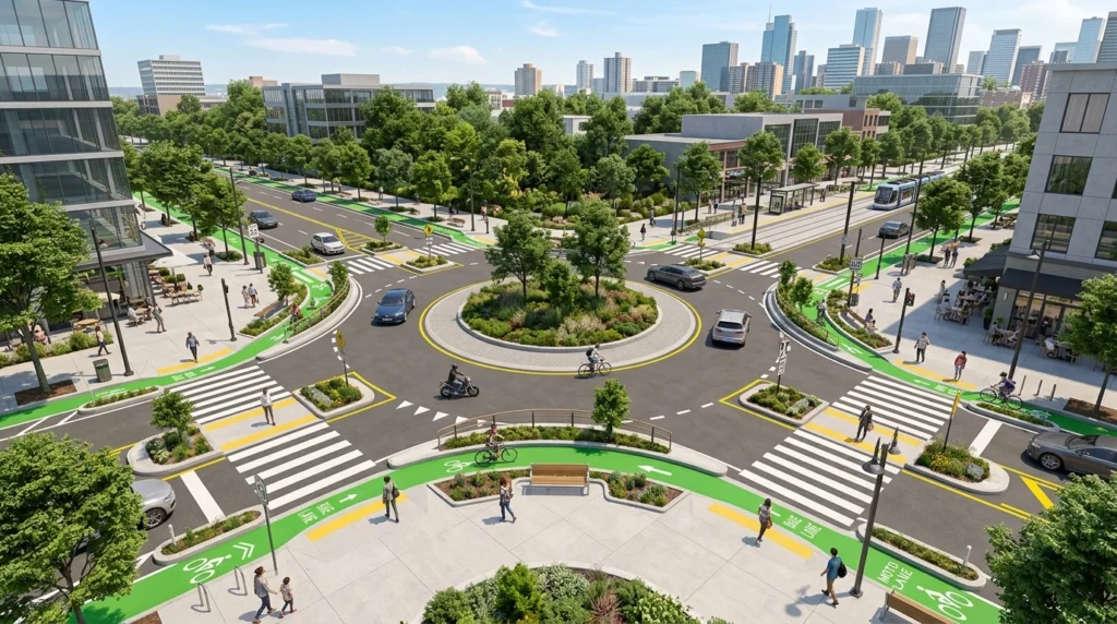Infraestructura urbana diseñada bajo el enfoque de sistema seguro para garantizar la seguridad vial en latinoamérica.