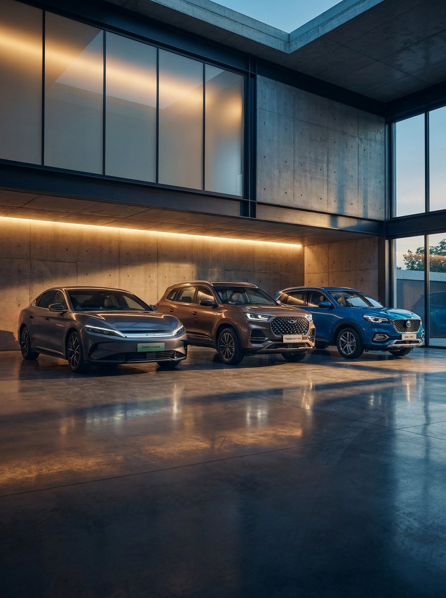Comparativa de modelos BYD, Chery y MG para análisis de posventa, service y repuestos.
