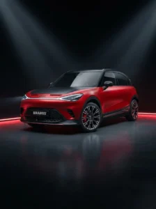 Smart #3 BRABUS SUV coupé eléctrico de 428 CV en color rojo y negro.Smart #3 BRABUS SUV coupé eléctrico de 428 CV en color rojo y negro.